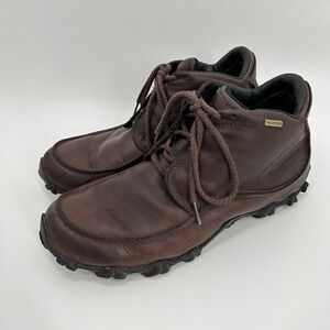 Patagonia Waterproof Leather Chukka Boots Men's 9.5 Brown Vibram Sole Comfort